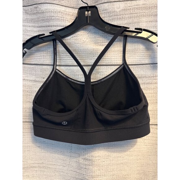 Lululemon Black Power Y Bra Size 6 - Picture 2 of 3